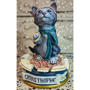 Danbury Mint Cat-astrophe Quotable Cats Figurine Jonathan Goode Sculpture